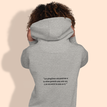 “Alma gemela” (Sudadera unisex color claro)