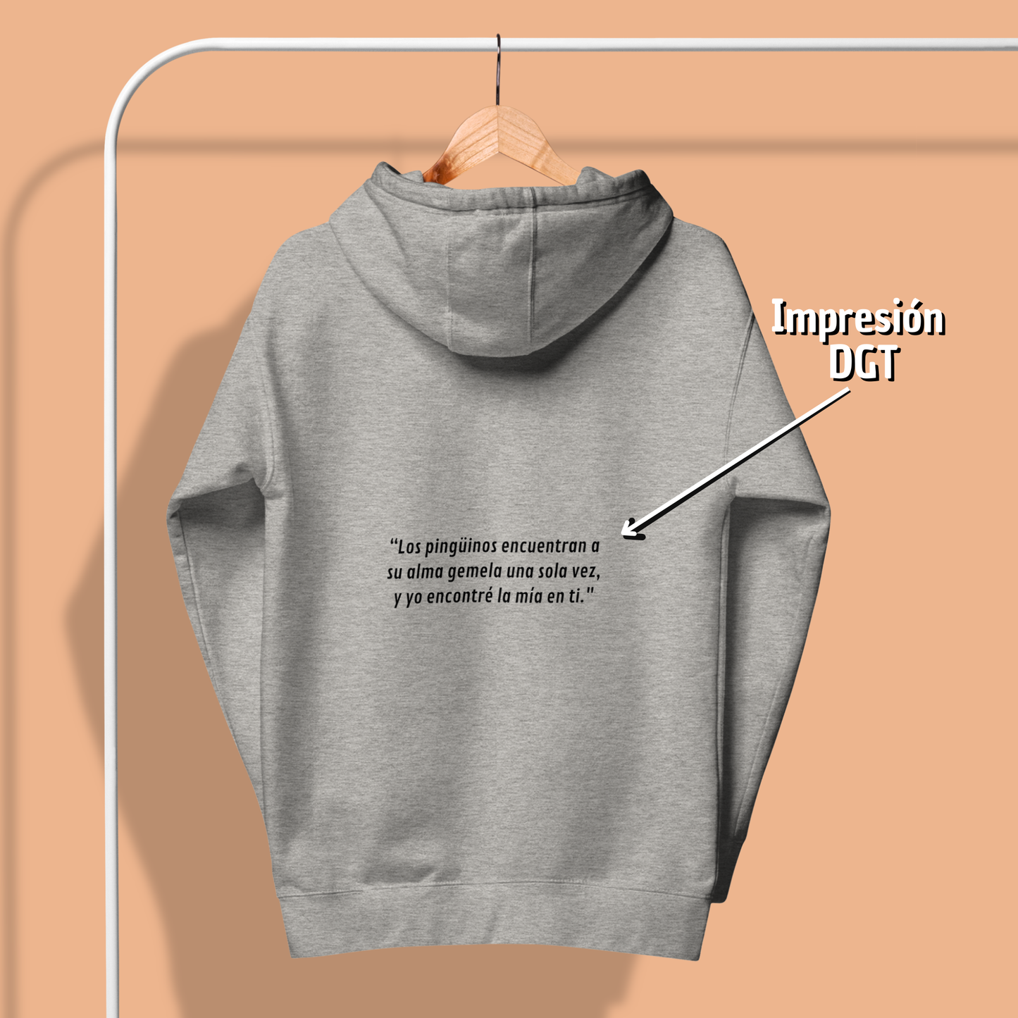 “Alma gemela” (Sudadera unisex color claro)