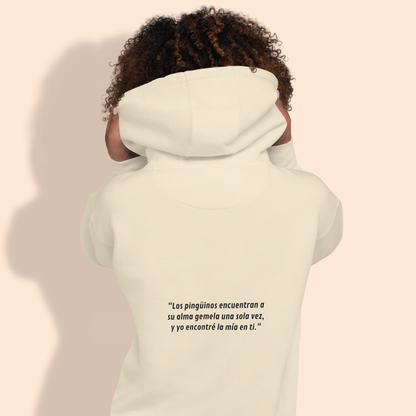 “Alma gemela” (Sudadera unisex color claro)