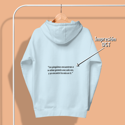 “Alma gemela” (Sudadera unisex color claro)