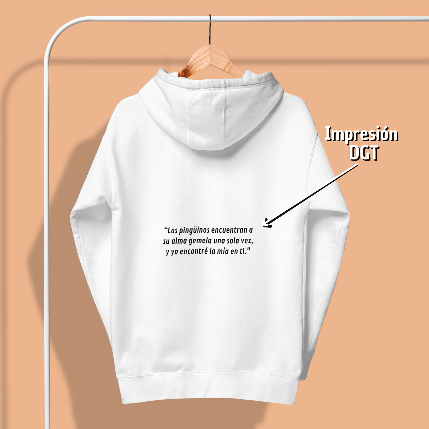 “Alma gemela” (Sudadera unisex color claro)